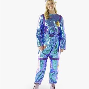 Pottery Barn Adult Light-Up Cosmic Sparkle Astronaut Costume NWT